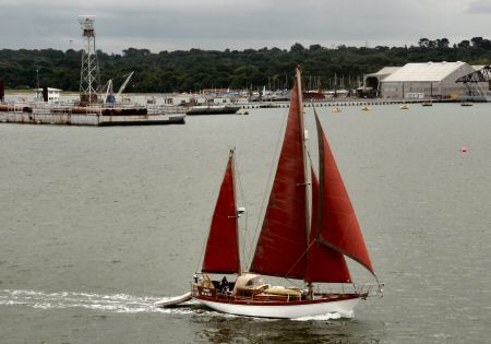 A graceful yacht
